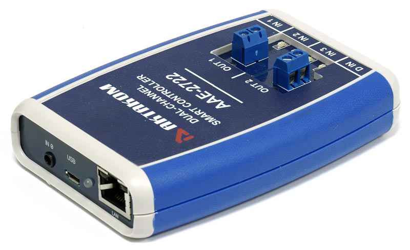 ААЕ-2722 Универсальный контроллер LAN/USB с двумя исполнительными каналами (реле)