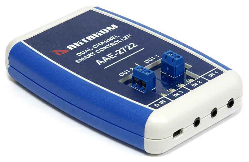 ААЕ-2722 Универсальный контроллер LAN/USB с двумя исполнительными каналами (реле)